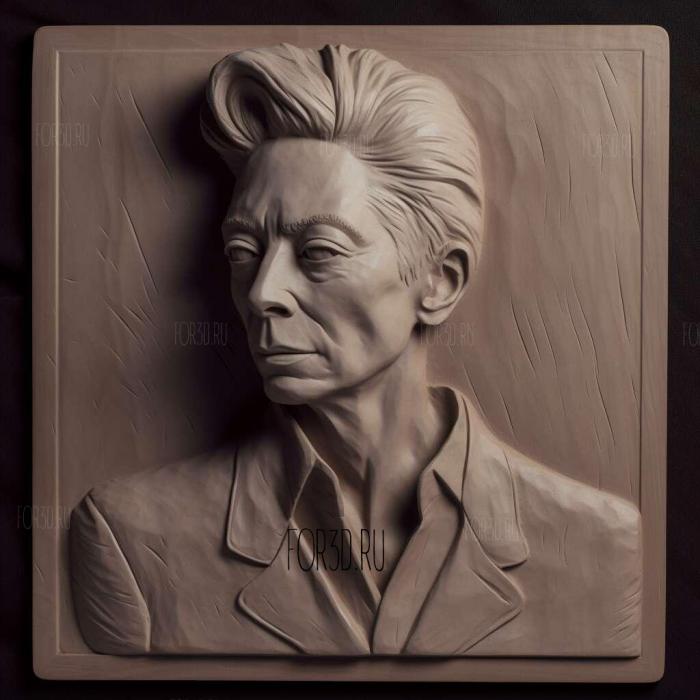 tilda swinton 1 stl model for CNC